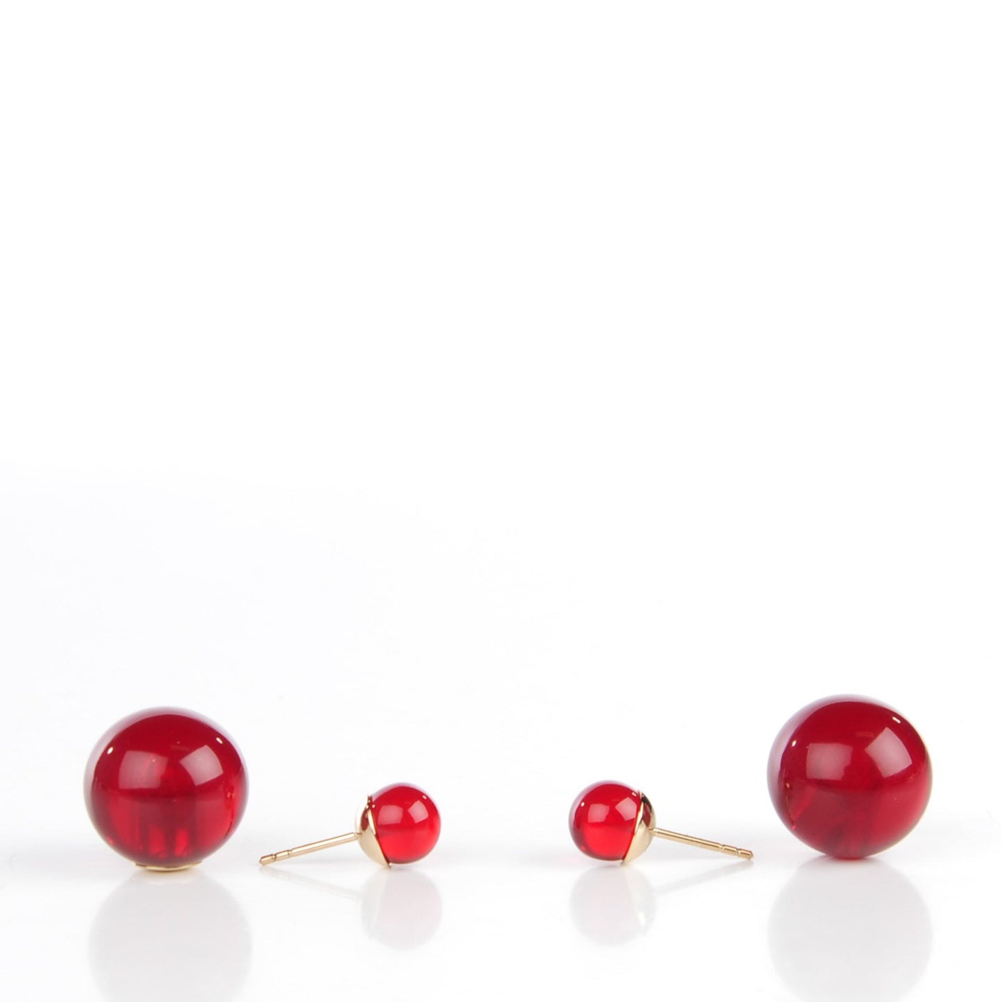 Mise En Dior Tribal Earrings Red