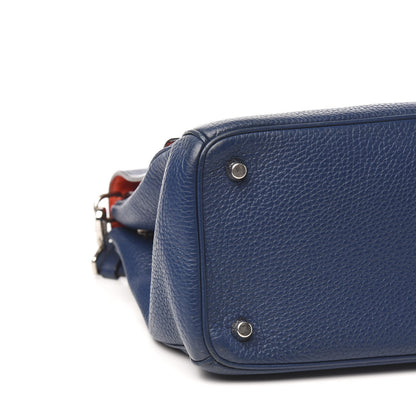 Christian Dior Bullcalf Medium Be Dior Flap Mineral Blue 10 of 12