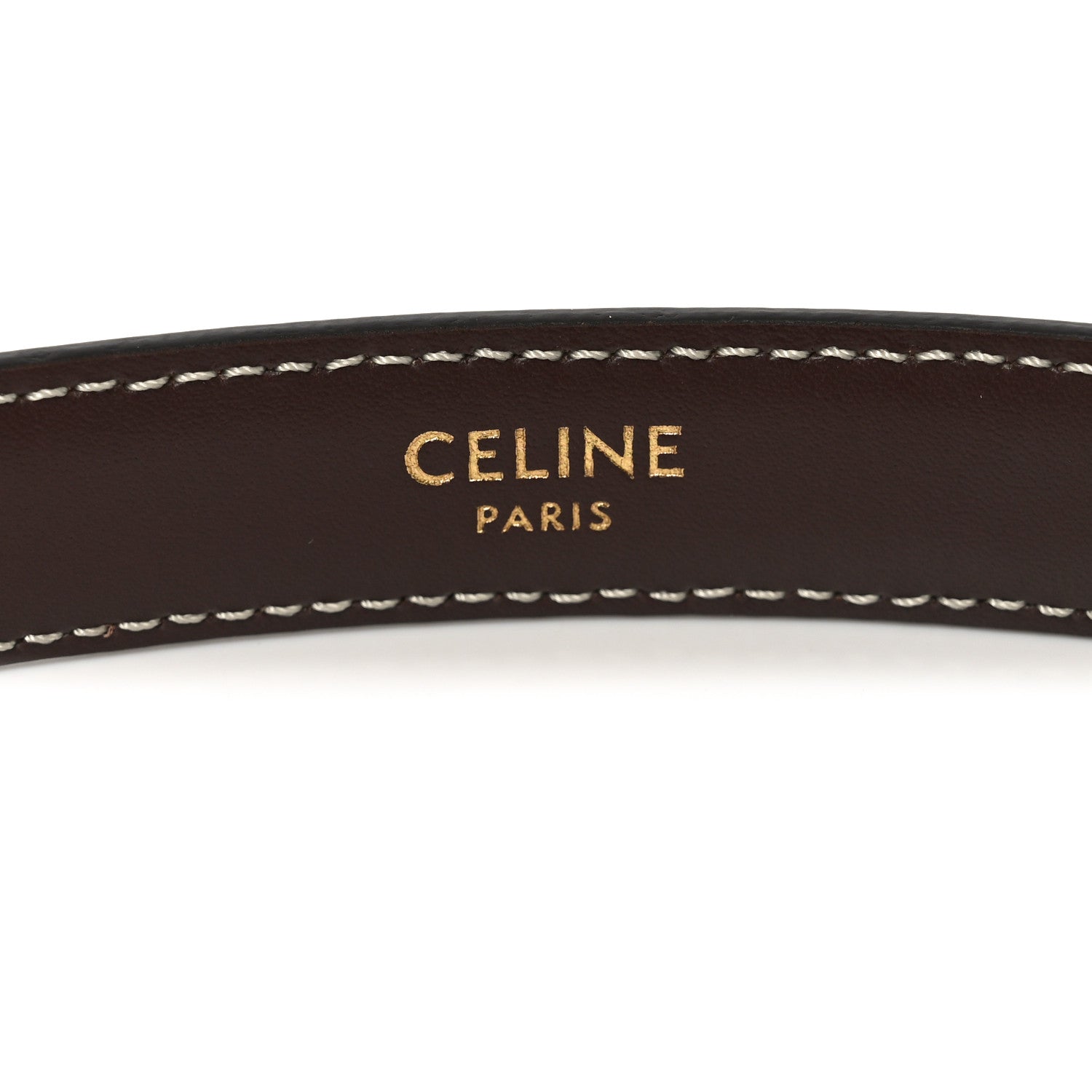 Celine Box Calfskin Small 18mm Triomphe Belt 75 30 Chestnut