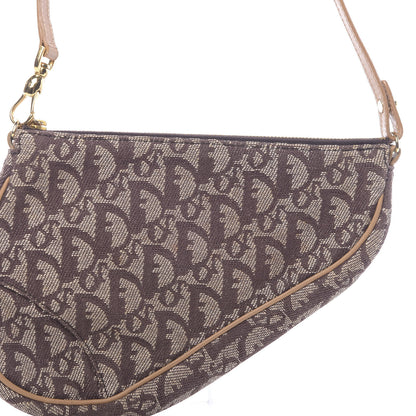 Christian Dior Monogram Mini Saddle Pochette Beige 8 of 10