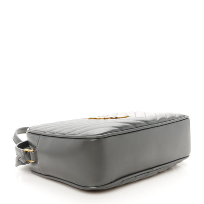 Saint Laurent Calfskin Matelasse Monogram Lou Camera Bag Storm 4 of 10