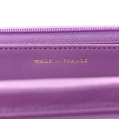 Chanel Caviar Quilted Wallet On Chain WOC Purple 6 of 11