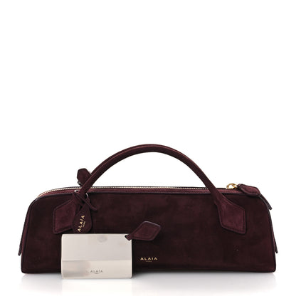 Alaia Suede Goatskin Teckel Clutch Rouge Grenat 3 of 11