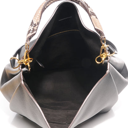Louis Vuitton Veau Cachemire Python Babylone MM Black 7 of 7