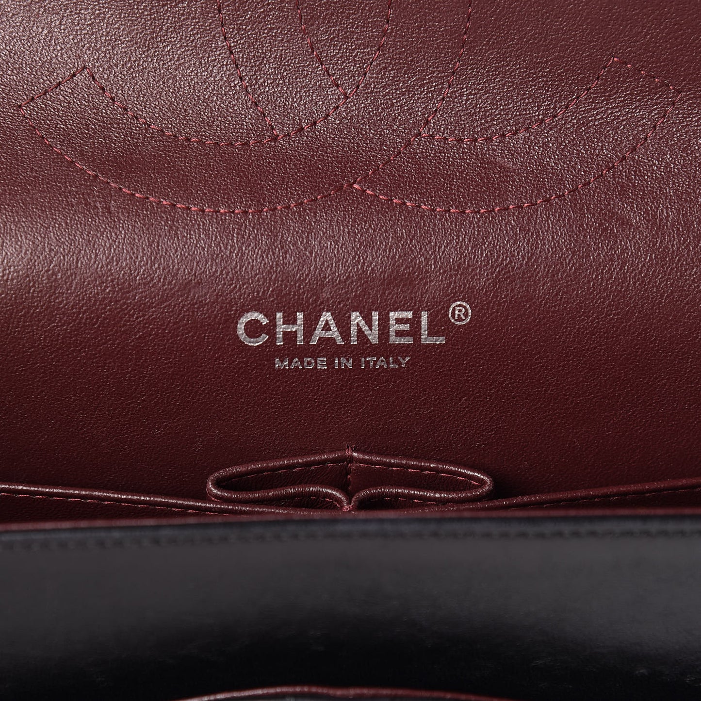 Lambskin Quilted Jumbo Double Flap Black