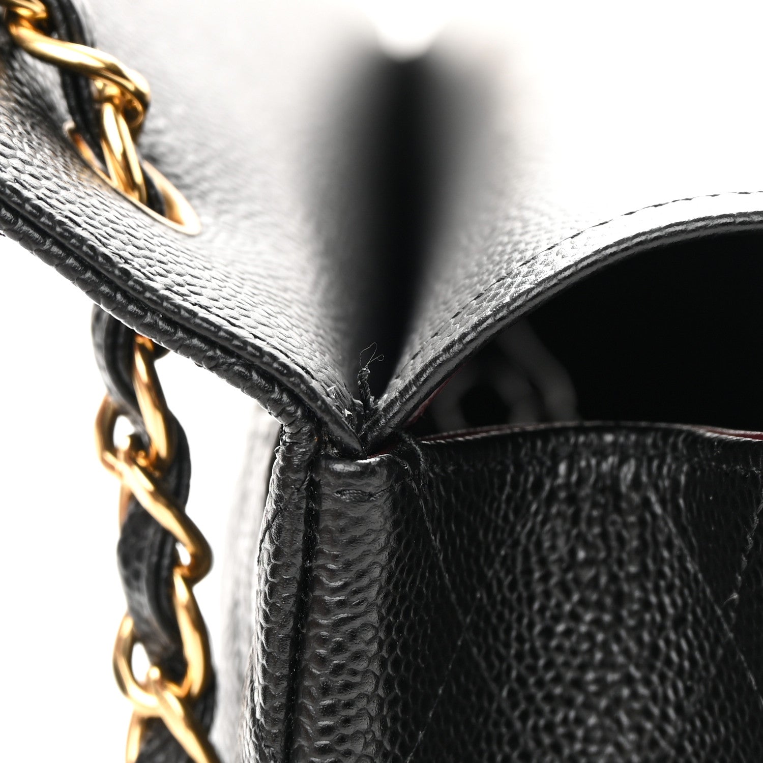 Chanel Caviar Quilted Jumbo Double Flap Black 12 of 13