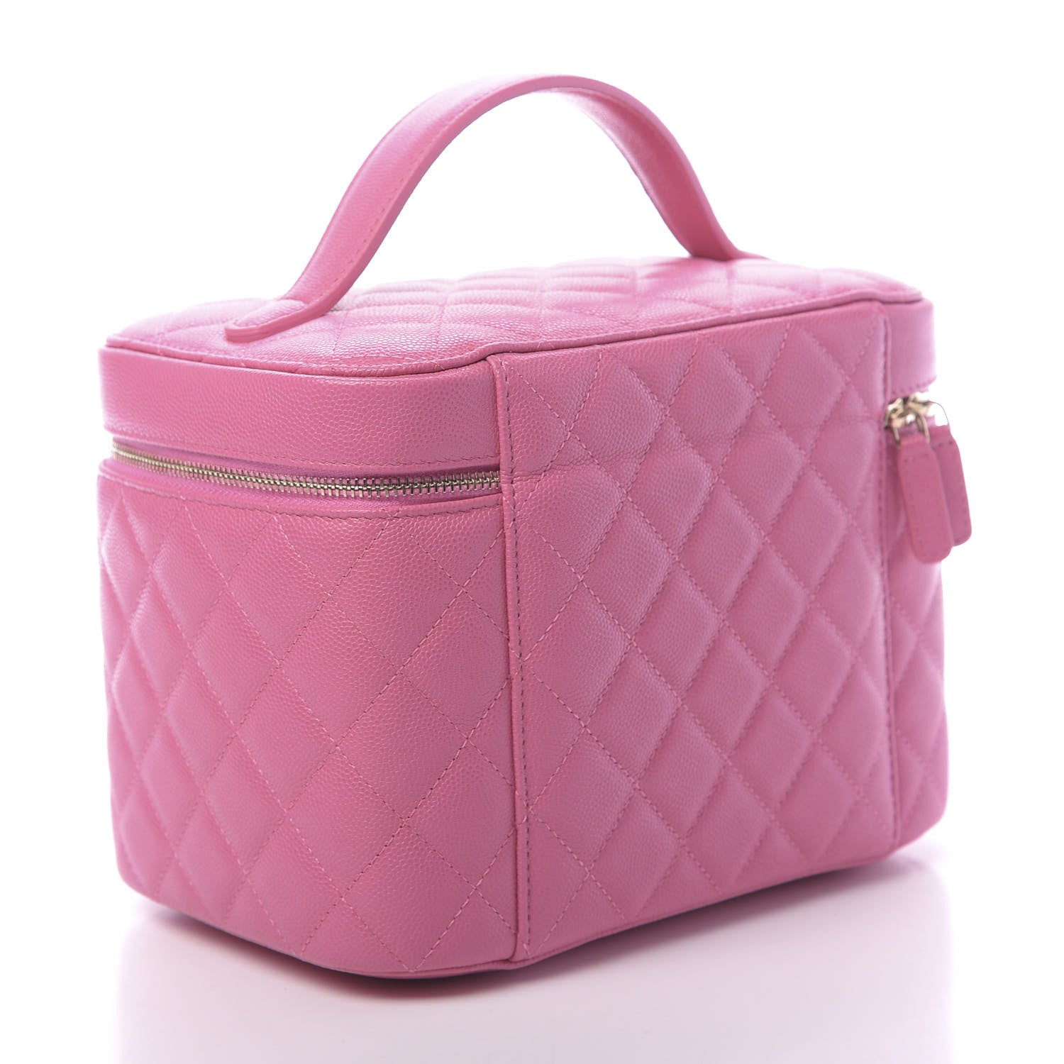 Chanel Caviar Quilted Large Vanity Pouch Pink 3 of 11
