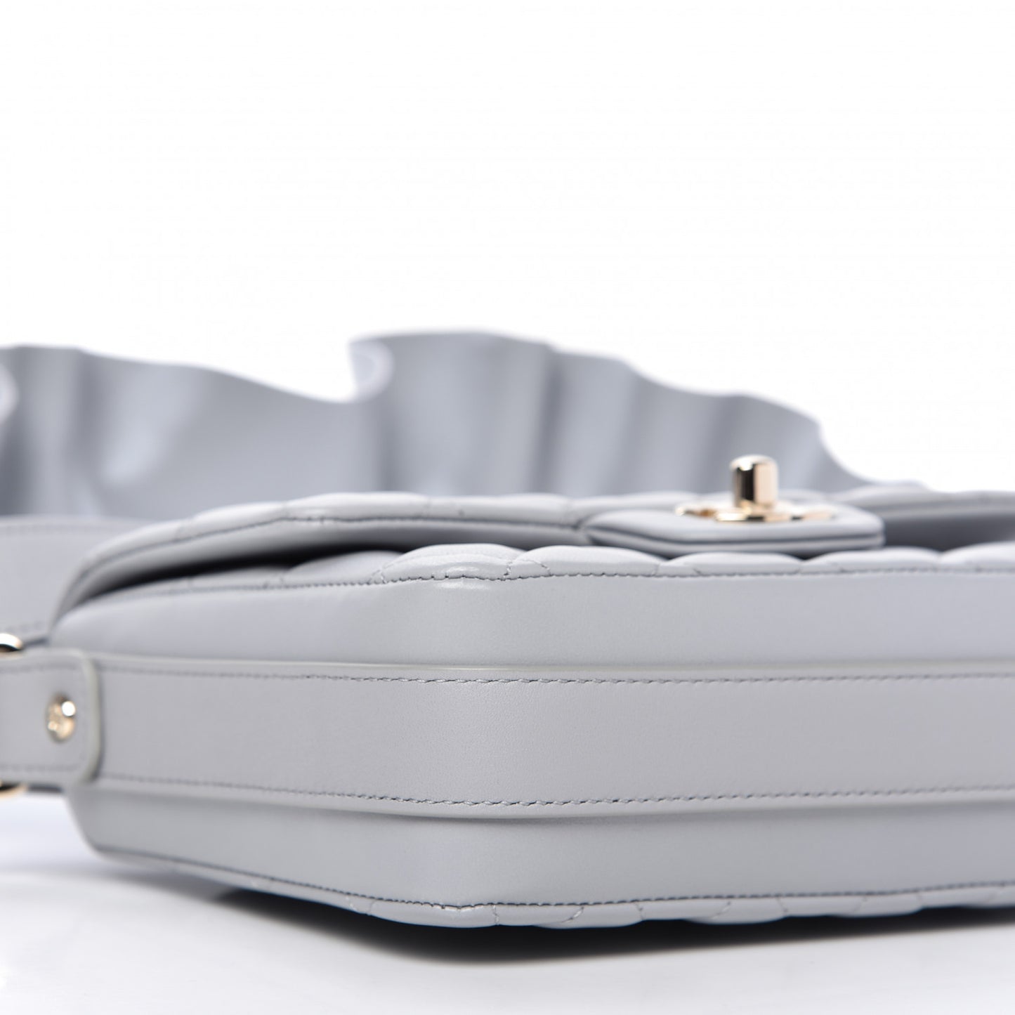 Calfskin Quilted Bolero De Chanel Flap Bag Grey
