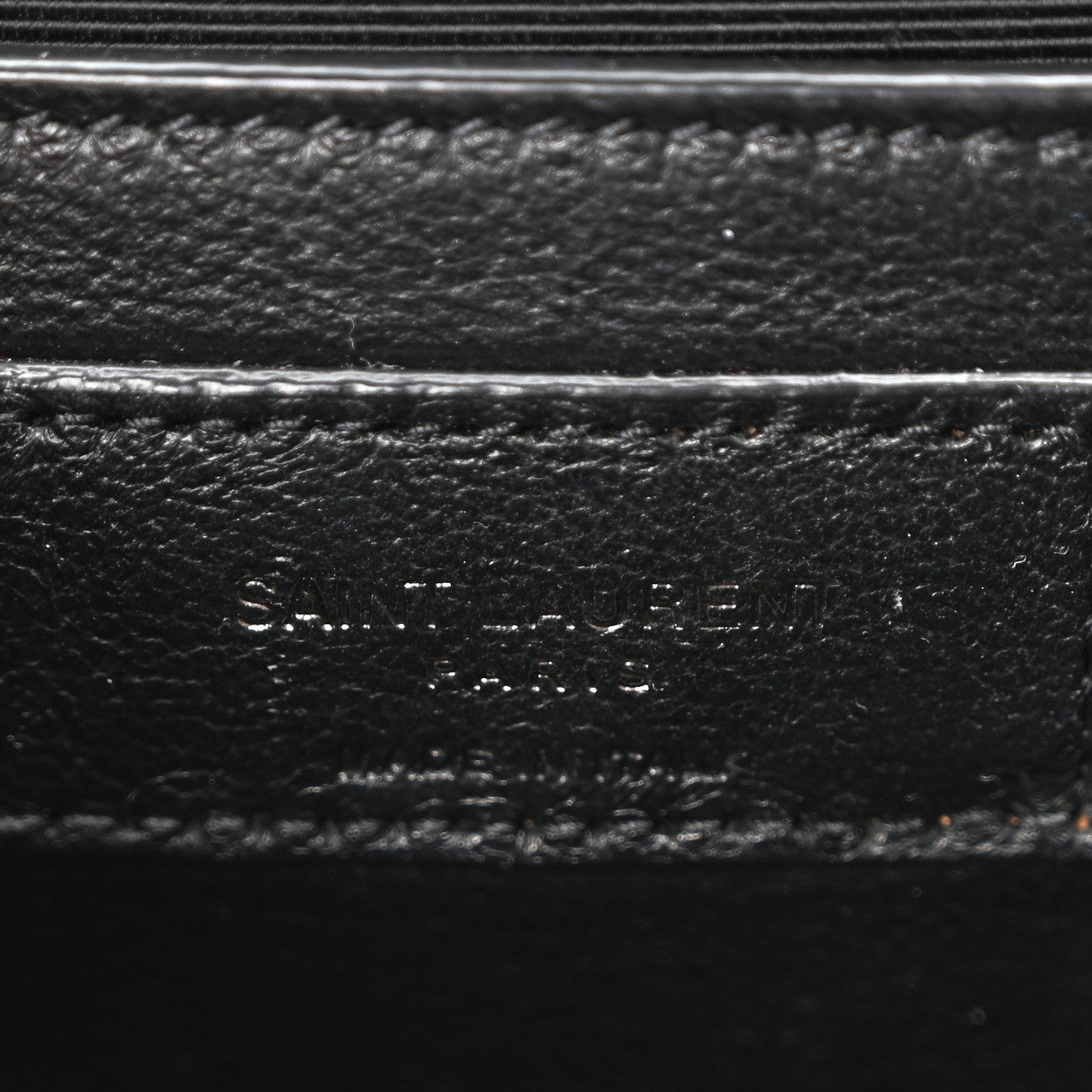 Saint Laurent Grain De Poudre Textured Mixed Matelasse Triquilt Medium Monogram Monochrome Satchel Black 11 of 22