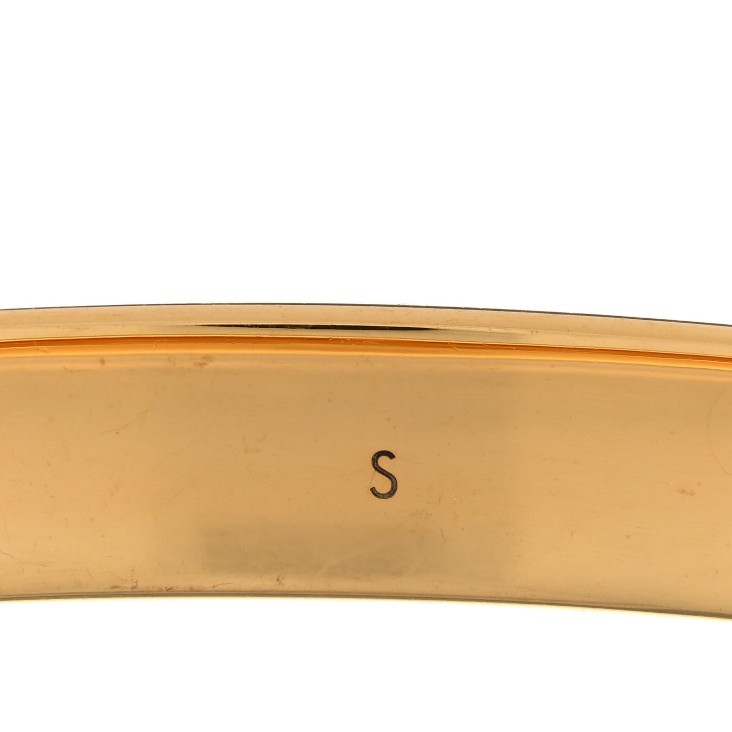Brass Monogram Nanogram Cuff S Gold