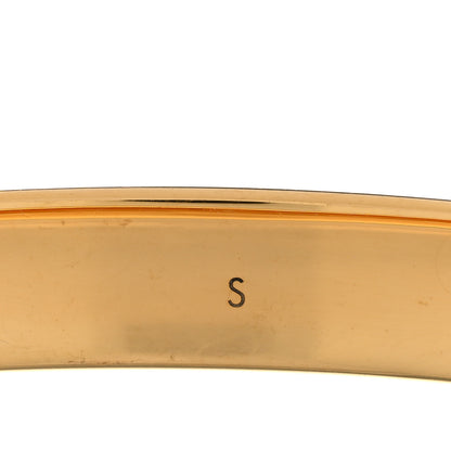 Louis Vuitton Brass Monogram Nanogram Cuff S Gold 6 of 6
