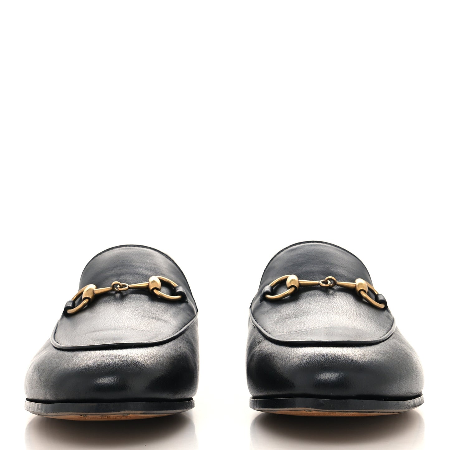 Lambskin Womens Brixton Horsebit Loafers 37.5 Black