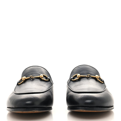 Gucci Lambskin Womens Brixton Horsebit Loafers 37.5 Black 2 of 8