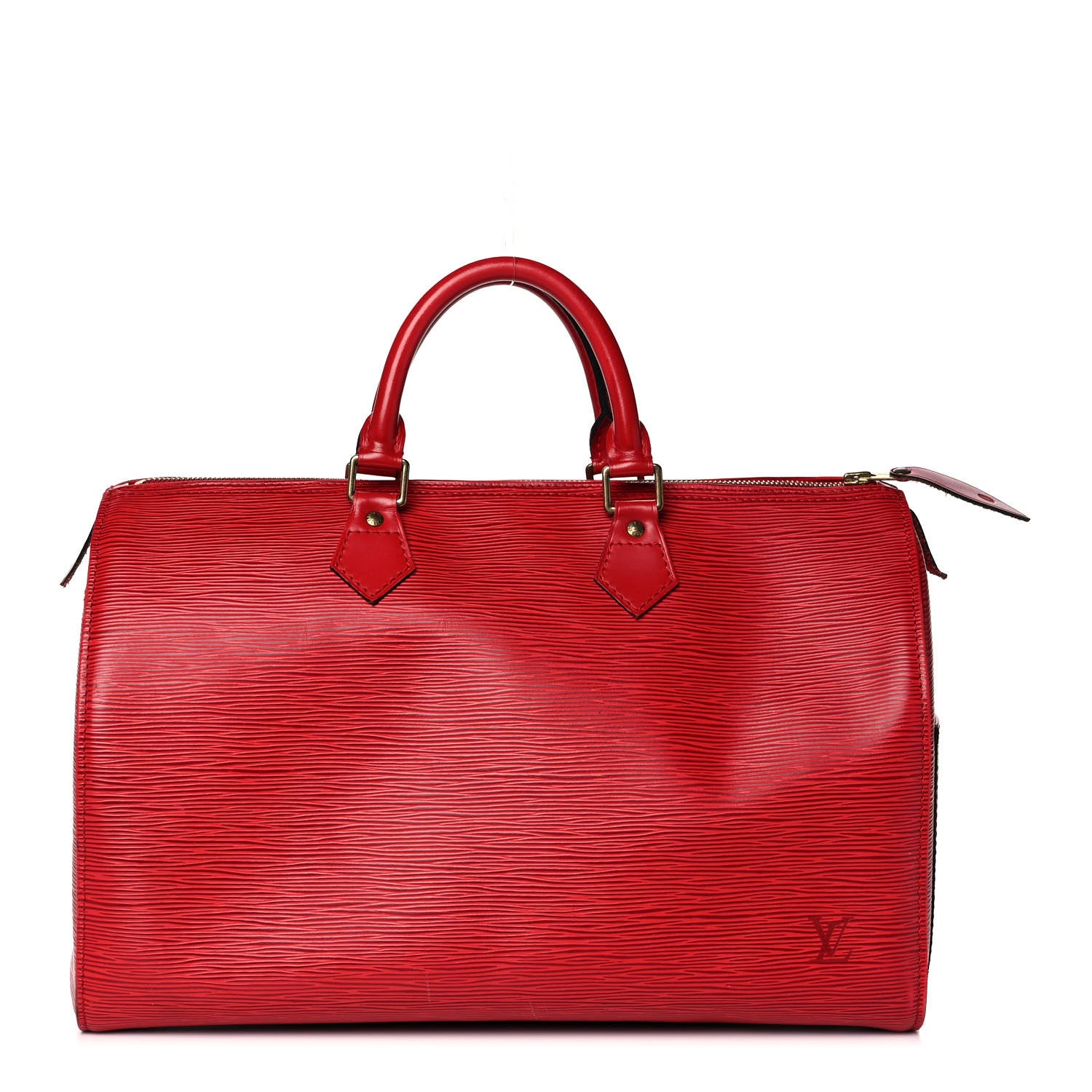 Louis Vuitton Epi Speedy 35 Castillan Red 1 of 13