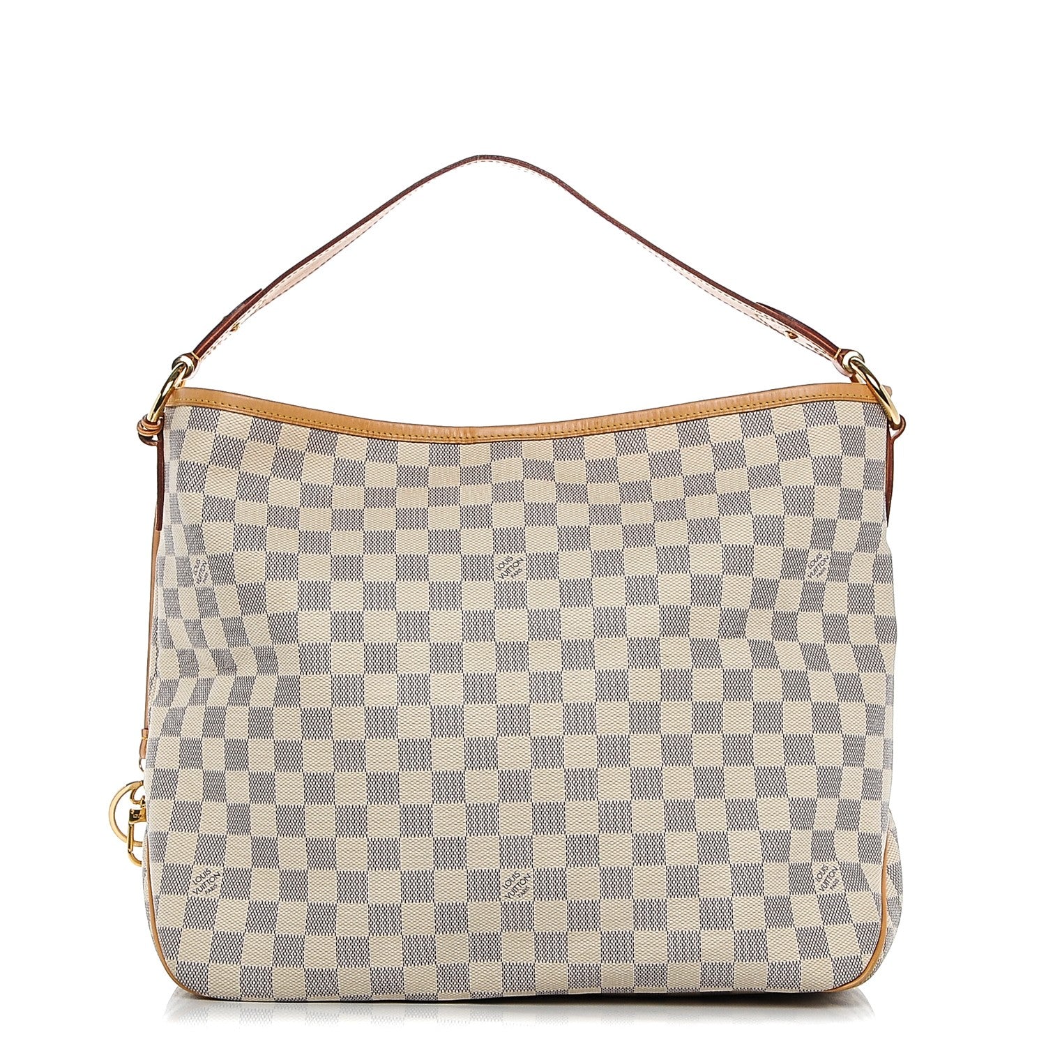 Louis Vuitton Damier Azur Delightful MM Rose Ballerine 1 of 6
