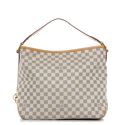 Louis Vuitton Damier Azur Delightful MM Rose Ballerine 1 of 6