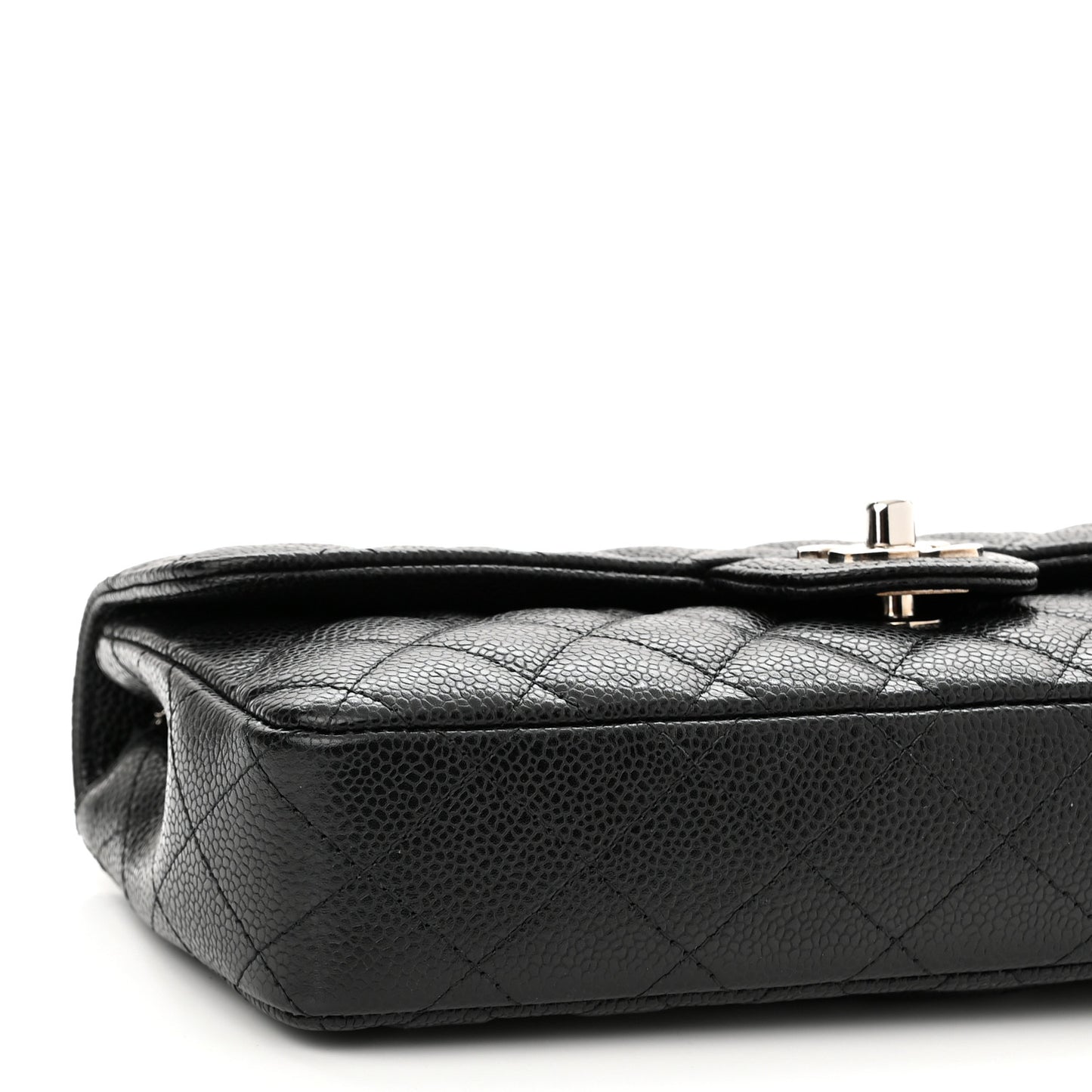 Caviar Quilted East West Flap Black