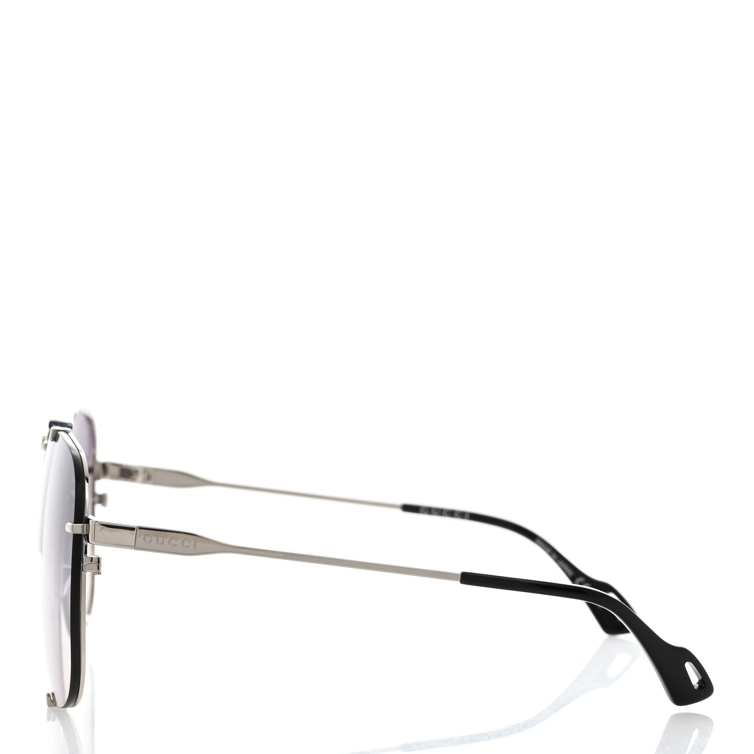 Gucci Metal Square Frame Sunglasses GG0739S Black 3 of 8