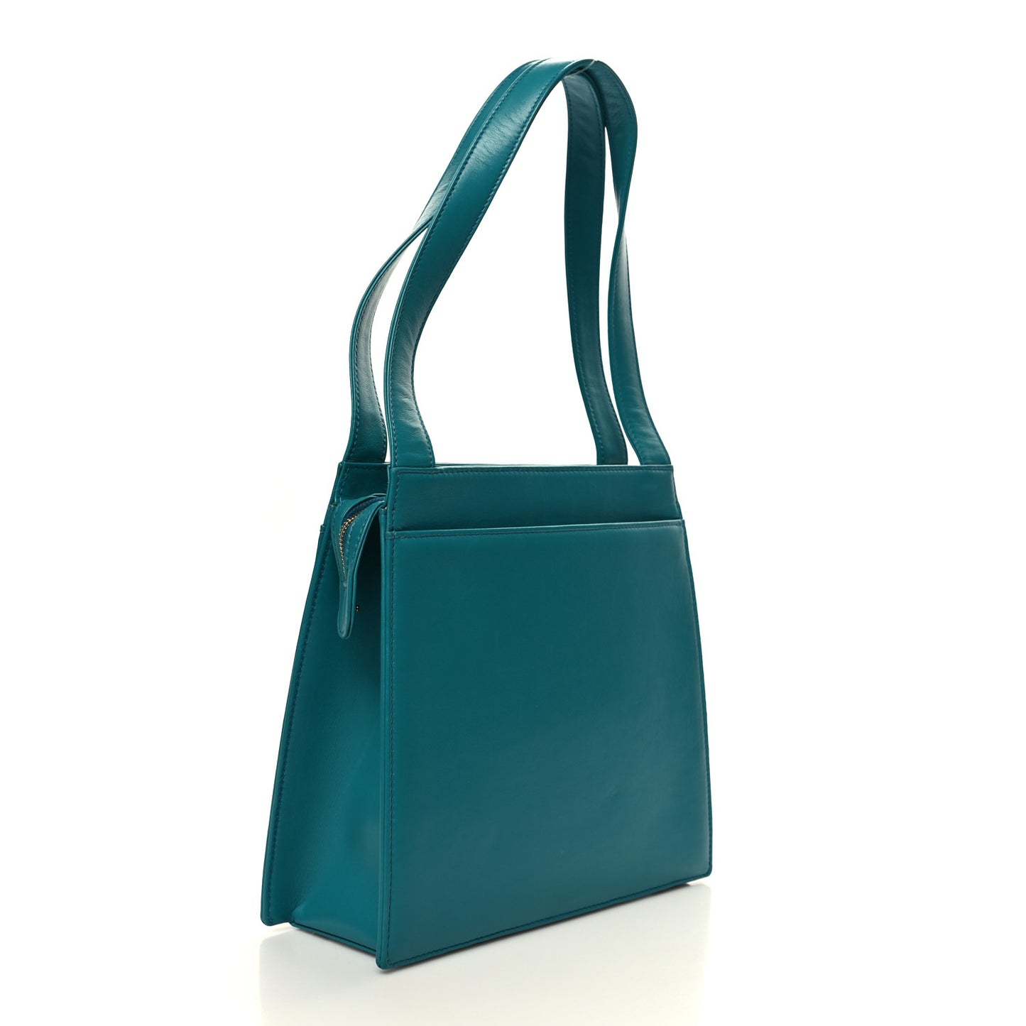 Lambskin Jumbo Shoulder Bag Blue