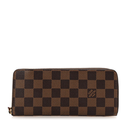 Louis Vuitton Damier Ebene Clemence Wallet Cherry 1 of 7