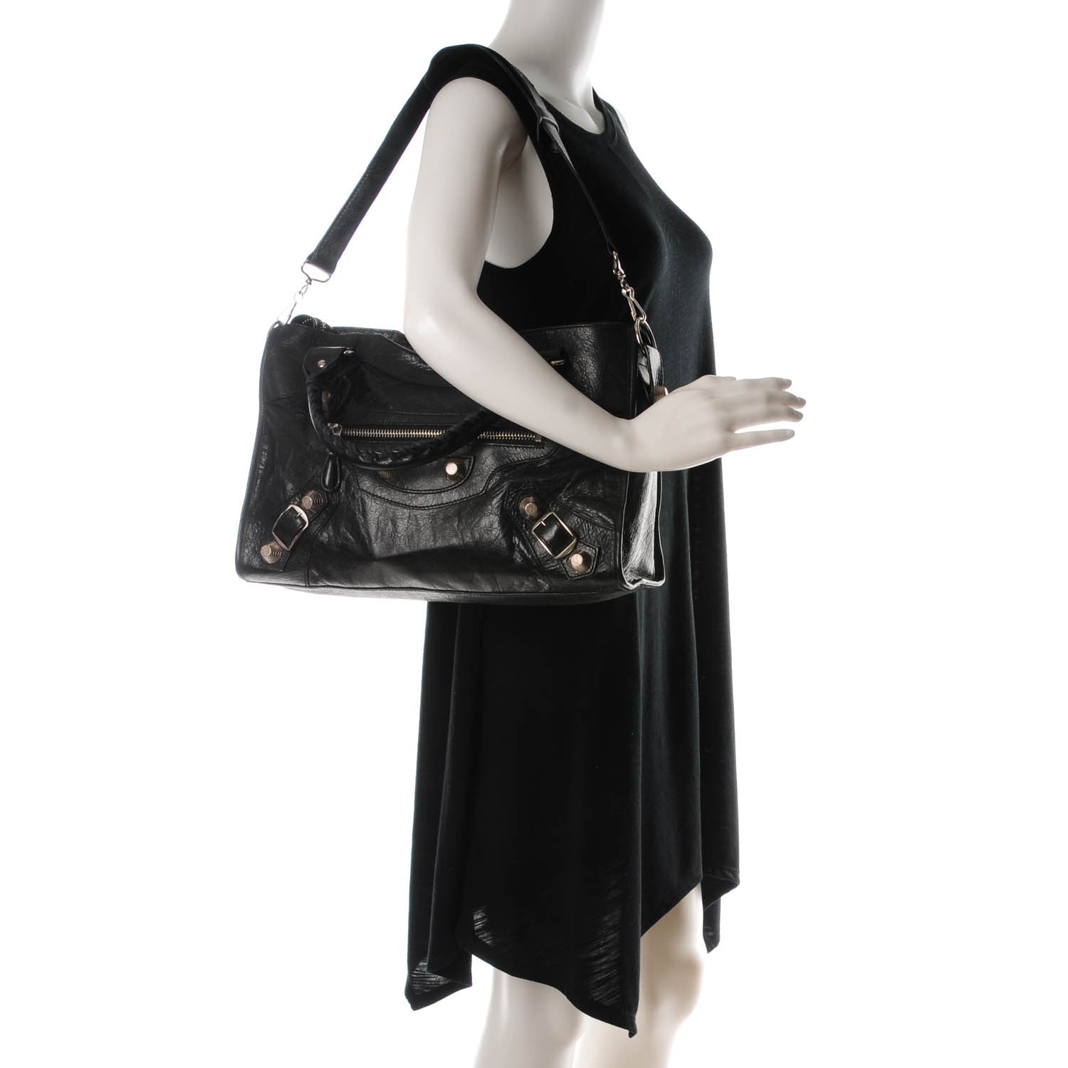 Balenciaga Agneau Giant 21 Silver Hardware City Black 2 of 7