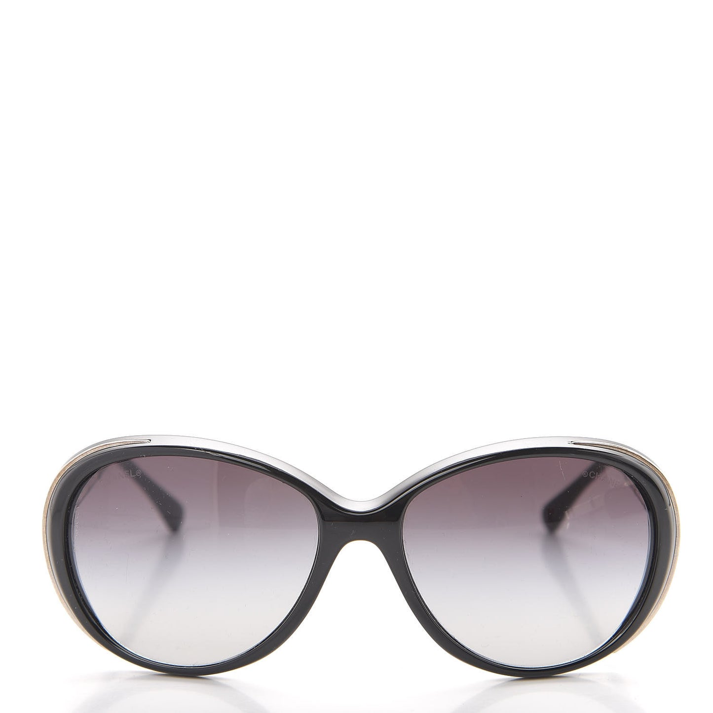 Acetate Butterfly CC Sunglasses 6037 Black