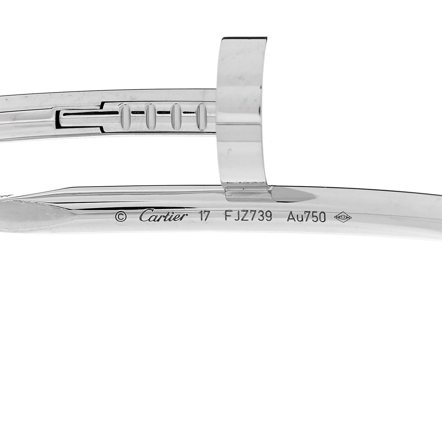 18K White Gold Juste Un Clou Bracelet 17