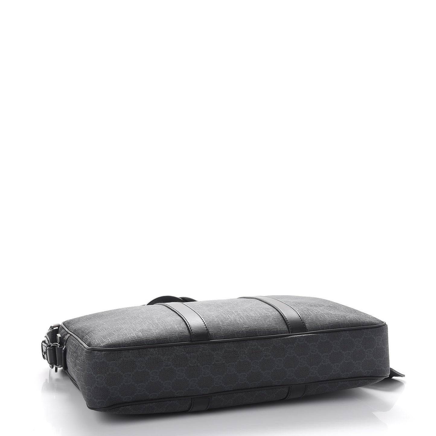 GG Supreme Monogram Briefcase Black Grey
