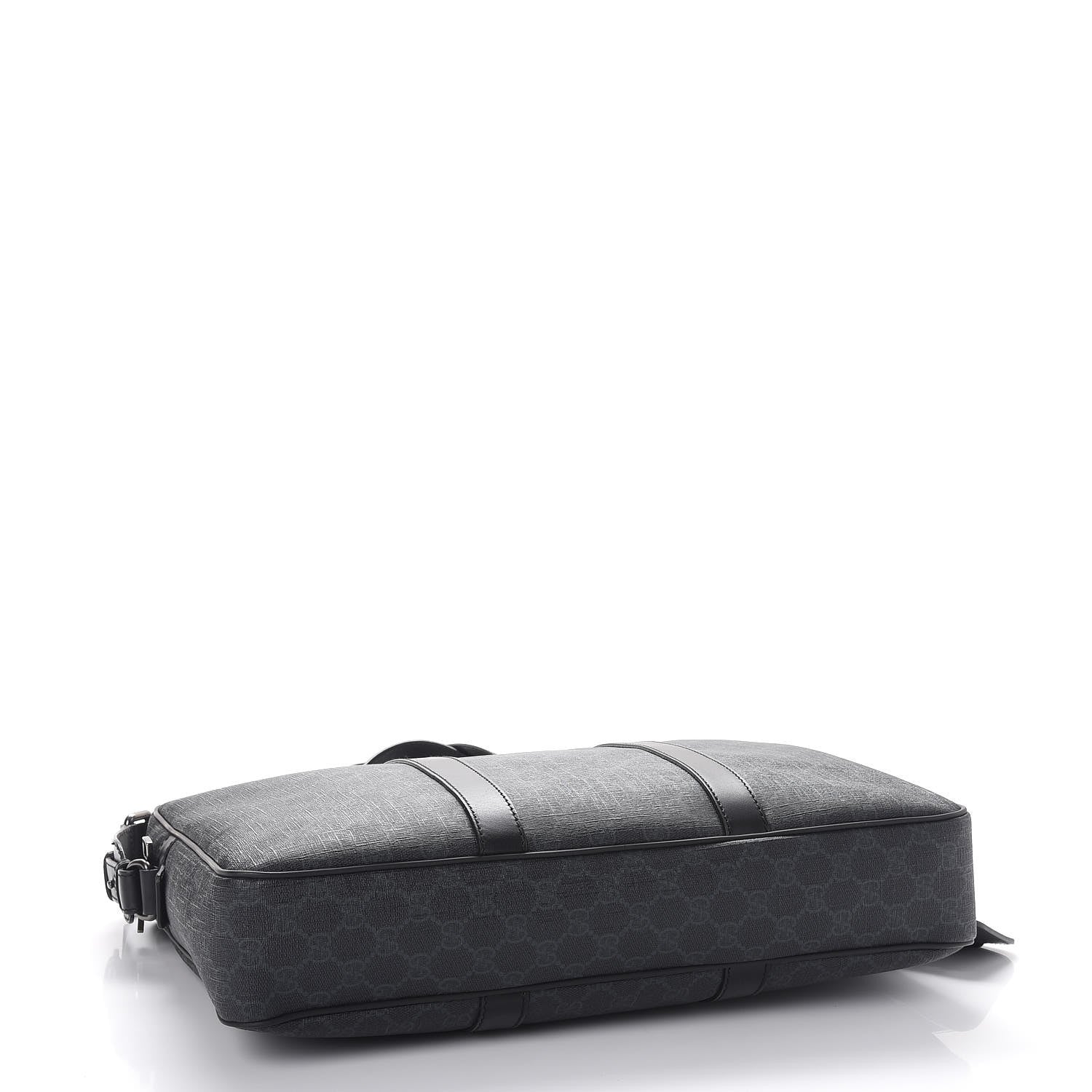 Gucci GG Supreme Monogram Briefcase Black Grey 4 of 8