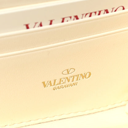 Valentino Garavani Nappa Roman Stud Wallet On Chain Ivory 5 of 7