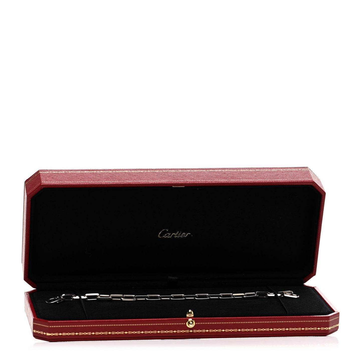 18K White Gold Santos de Cartier Bracelet