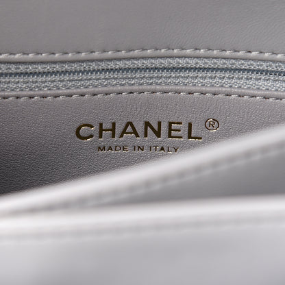 Chanel Lambskin Quilted Small Trendy CC Flap Dual Handle Bag Grey 5 of 10