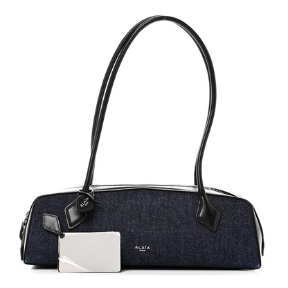 Alaia Denim Calfskin Medium Le Teckel Bag Bleu Denim 3 of 10