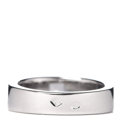 Cartier 18K White Gold Chalcedony Tank Ring 47 4 4 of 5