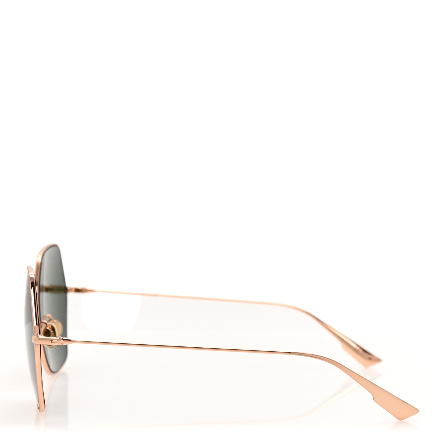 Metal Stellaire 8 Sunglasses Rose Gold Green