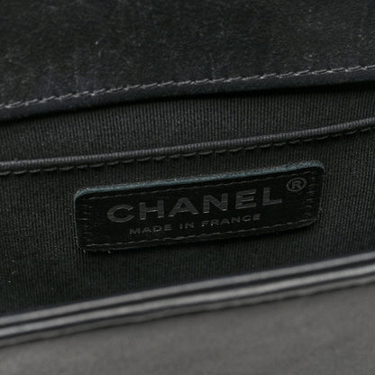 Chanel Calfskin Quilted Medium Boy Flap So Black 6 of 10