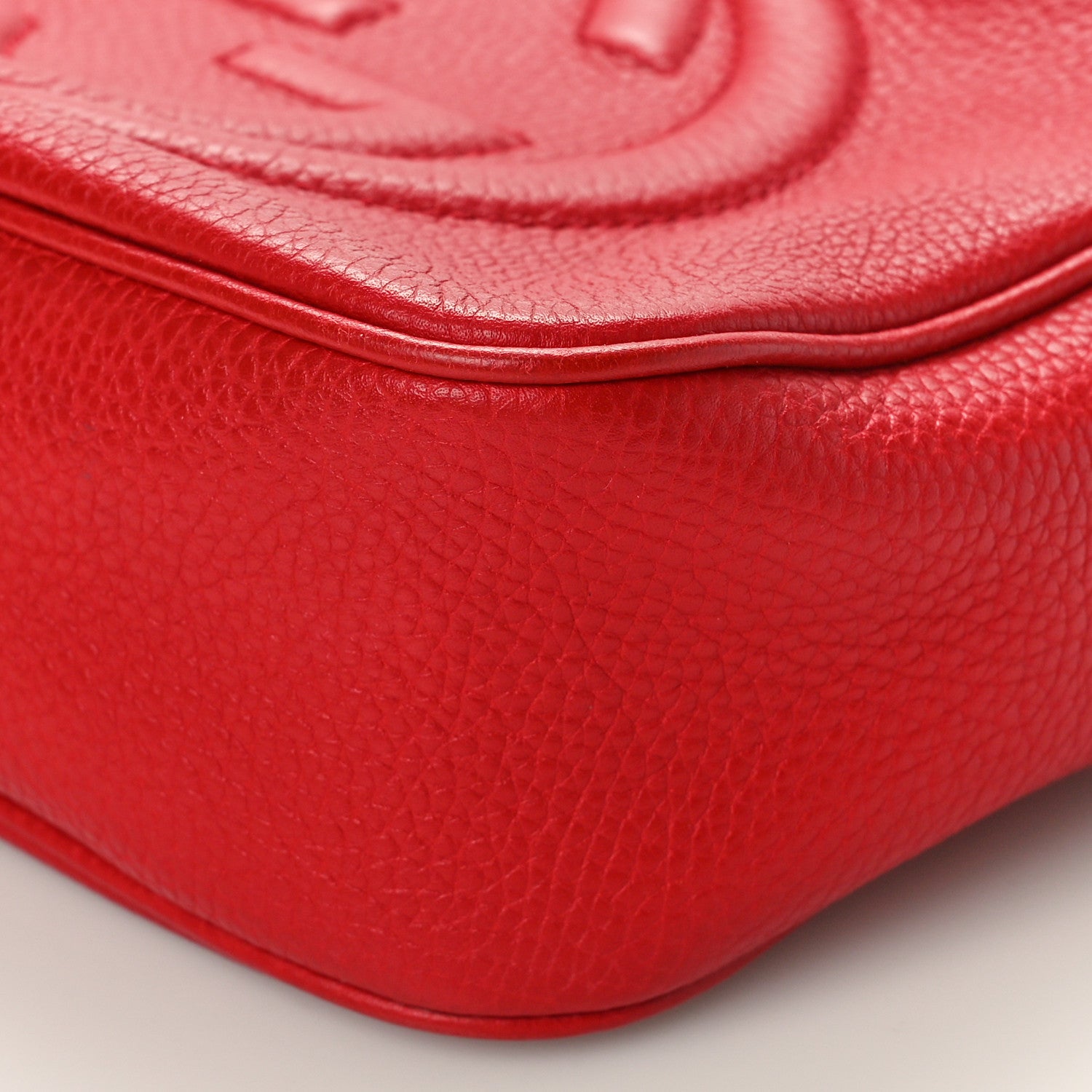 Gucci Pebbled Calfskin Small Soho Disco Bag Tabasco Red 10 of 10