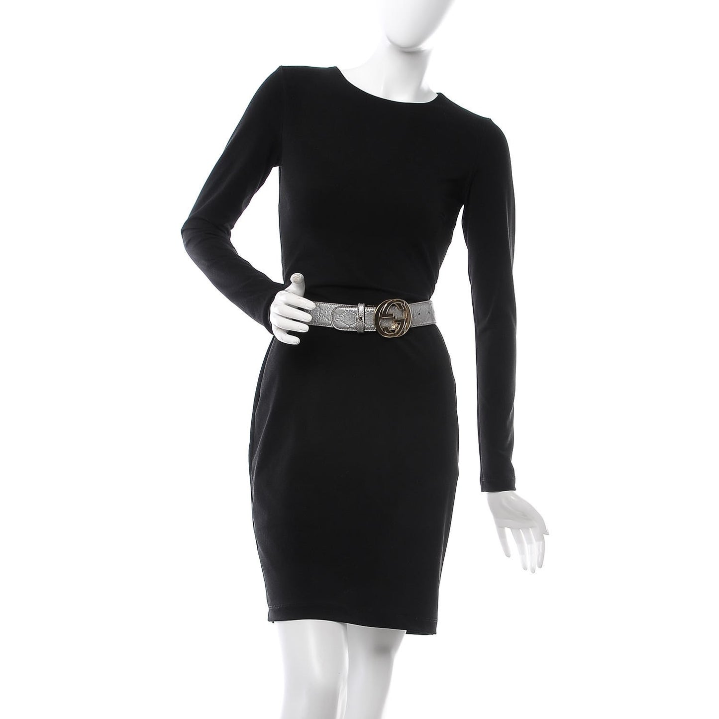 Guccissima Interlocking G Belt 95 38 Silver