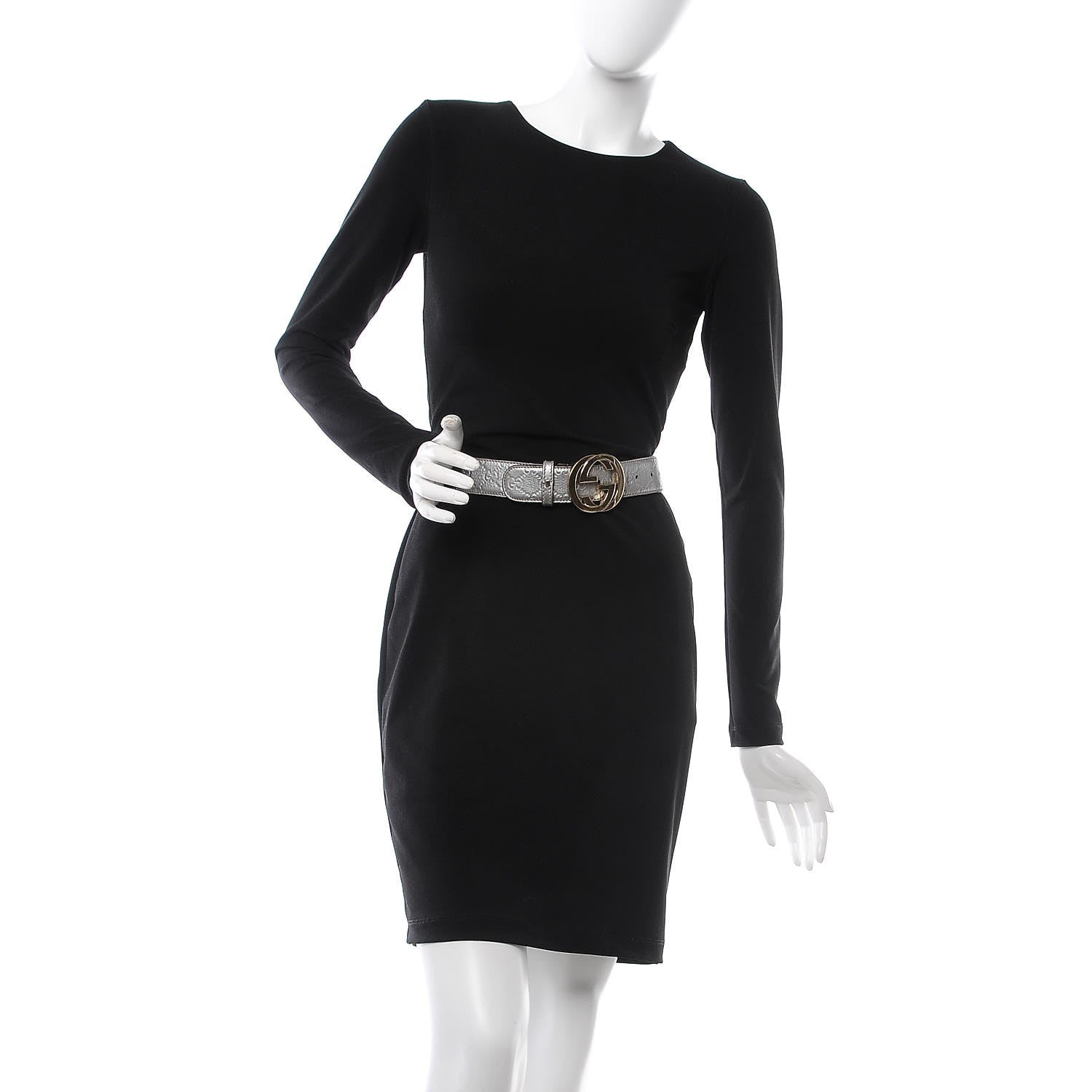 Gucci Guccissima Interlocking G Belt 95 38 Silver 2 of 11