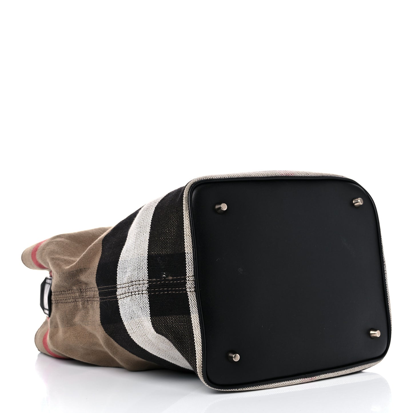 Canvas Mega Check Medium Ashby Hobo Black