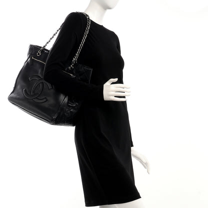 Chanel Soft Caviar Large Timeless CC Shopping Tote Black 2 of 7