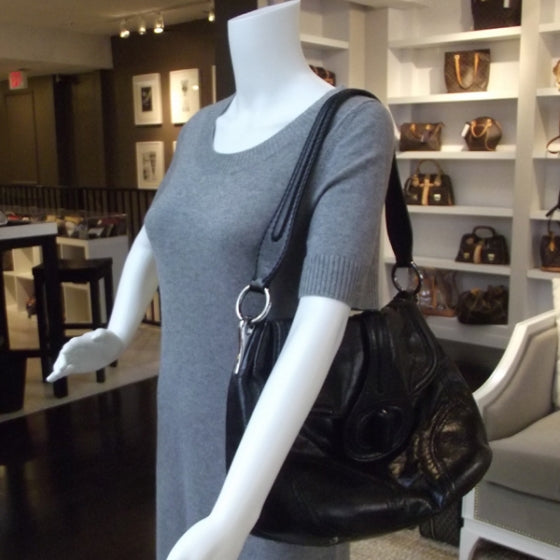 Prada Vitello Shine Turnlock Flap Shoulder Bag Black 2 of 12