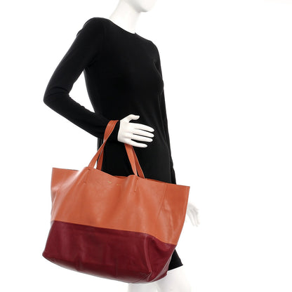 Celine Smooth Lambskin Horizontal Bi-Cabas Terracotta 2 of 13