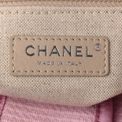 Chanel Mixed Fibers Small Deauville Tote Pink 7 of 11