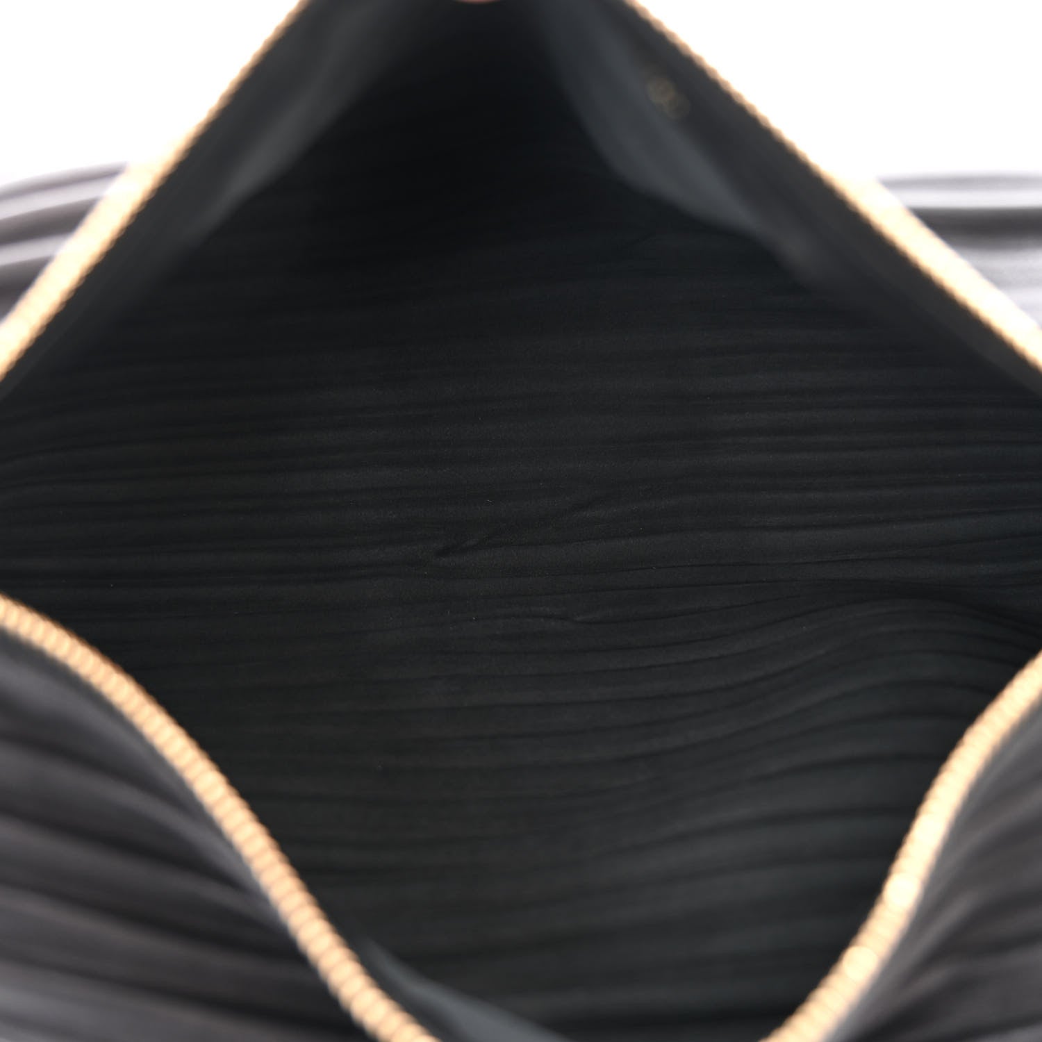 Loewe Lambskin Pleated Bracelet Pouch Shoulder Bag Black 4 of 8
