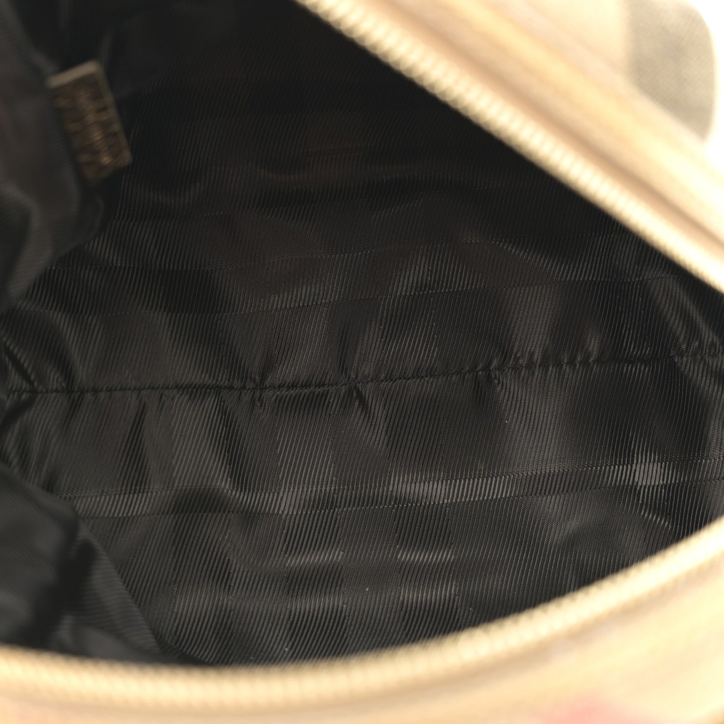 Shimmer Check Mini Boston Bag Gold