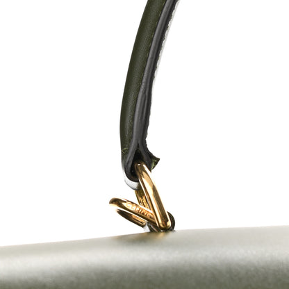 Celine Satinated Calfskin Medium 16 Top Handle Bag Khaki 16 of 17
