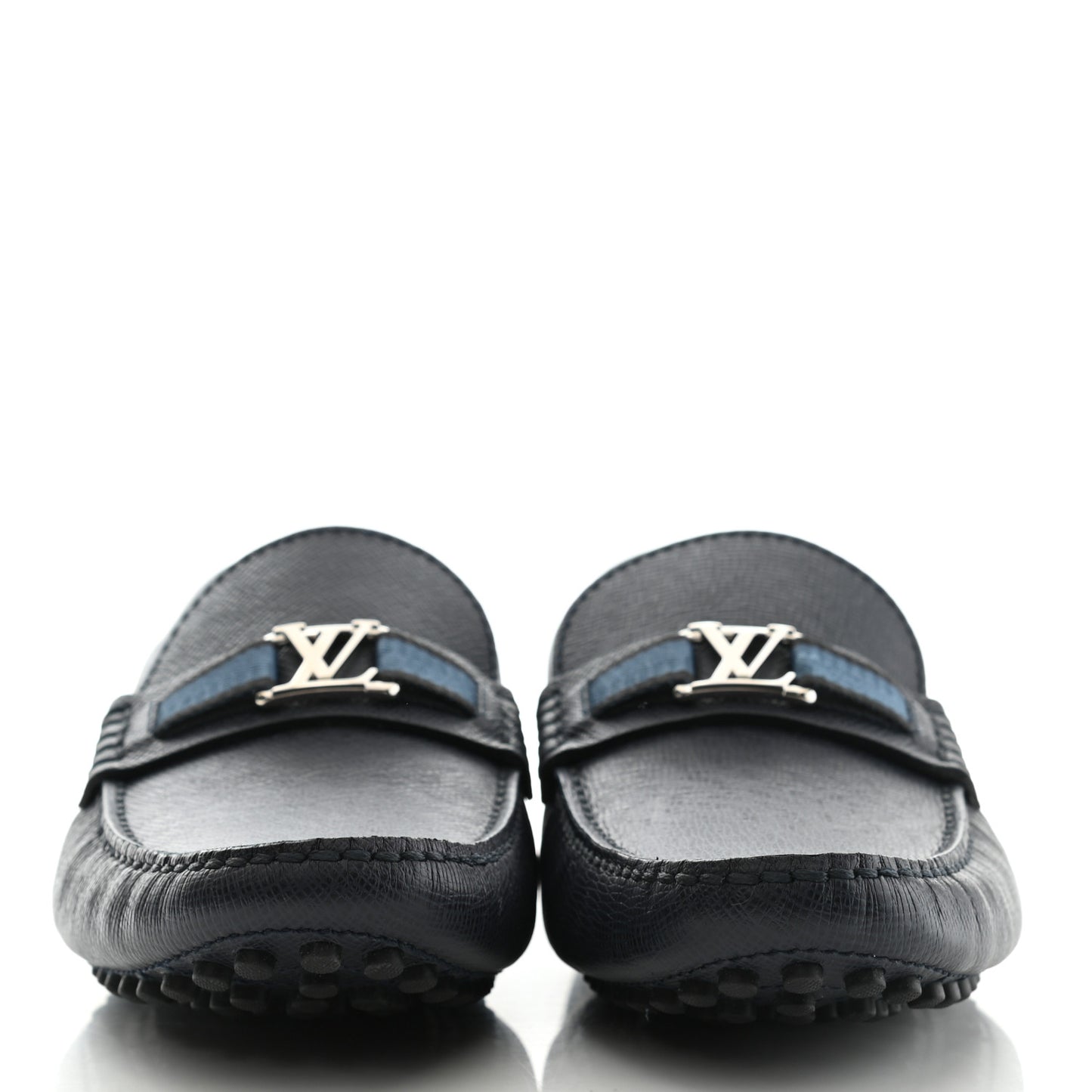 Taiga Mens Hockenheim Moccasin Loafers 9 Blue Marine