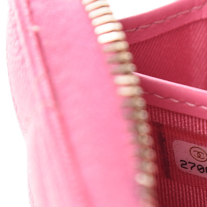 Chanel Caviar Quilted Large Gusset Zip Around Wallet Pink 8 of 15