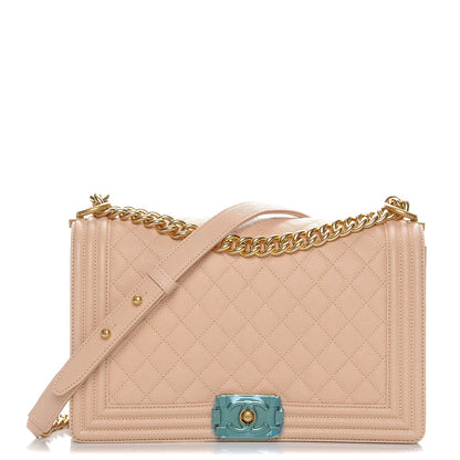 Chanel Caviar Quilted New Medium Boy Flap Beige Clair 1 of 8